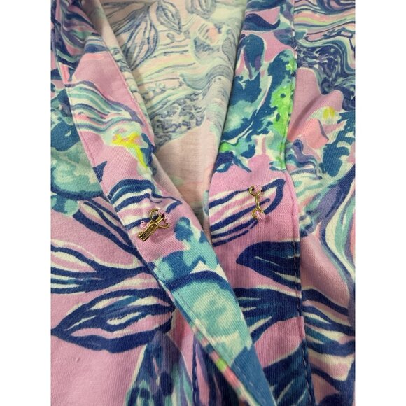 Lilly Pulitzer Winona Knit Tunic Top Just A Lil Jelly Floral Print Shirt Size S - Picture 4 of 10